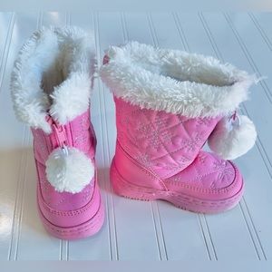 Great Condition! Falls Creek Pink Snow Boots - Size Infant 5